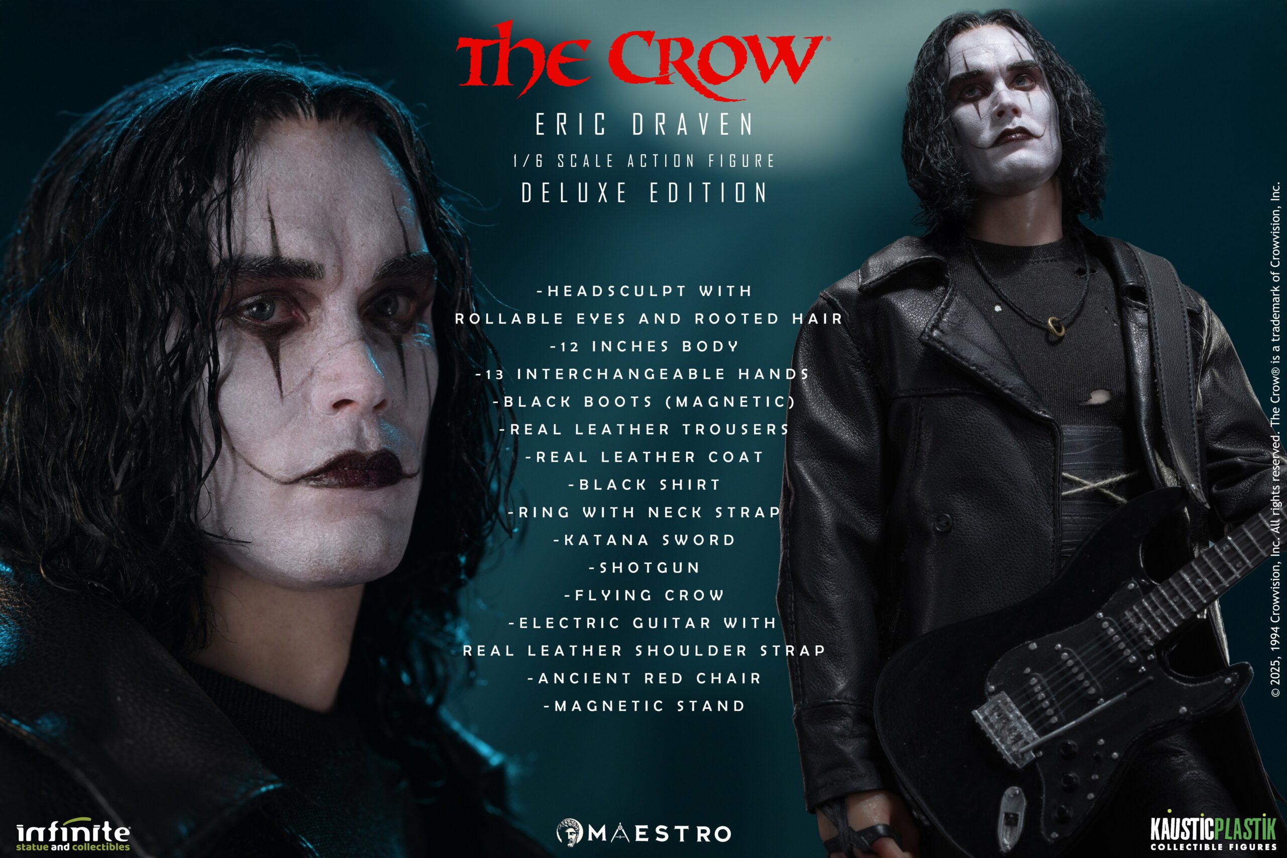 Infinite Statues The Crow - Eric Draven 1/6 Scale Action Figure Deluxe Edition