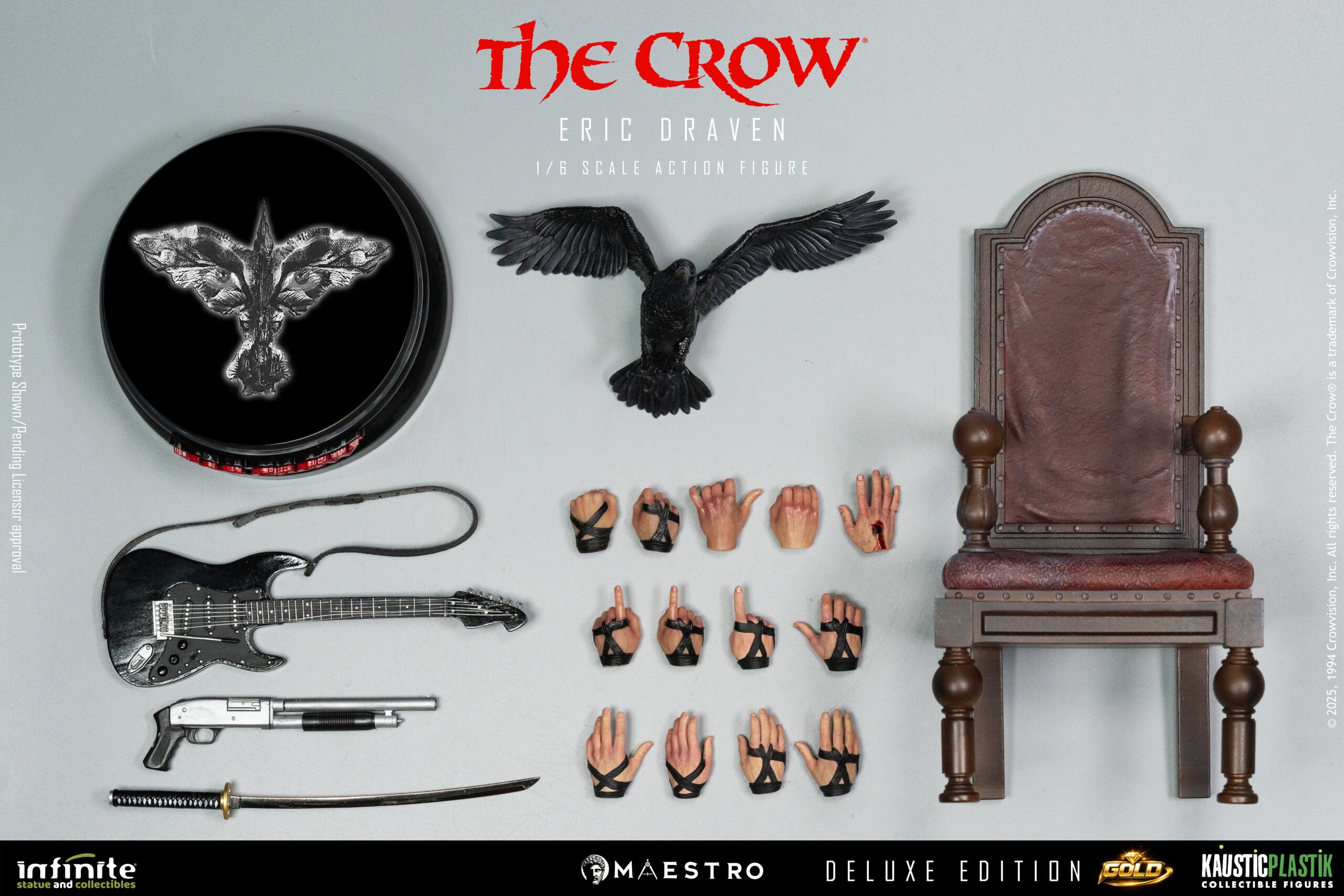 Infinite Statues The Crow - Eric Draven 1/6 Scale Action Figure Deluxe Gold Edition