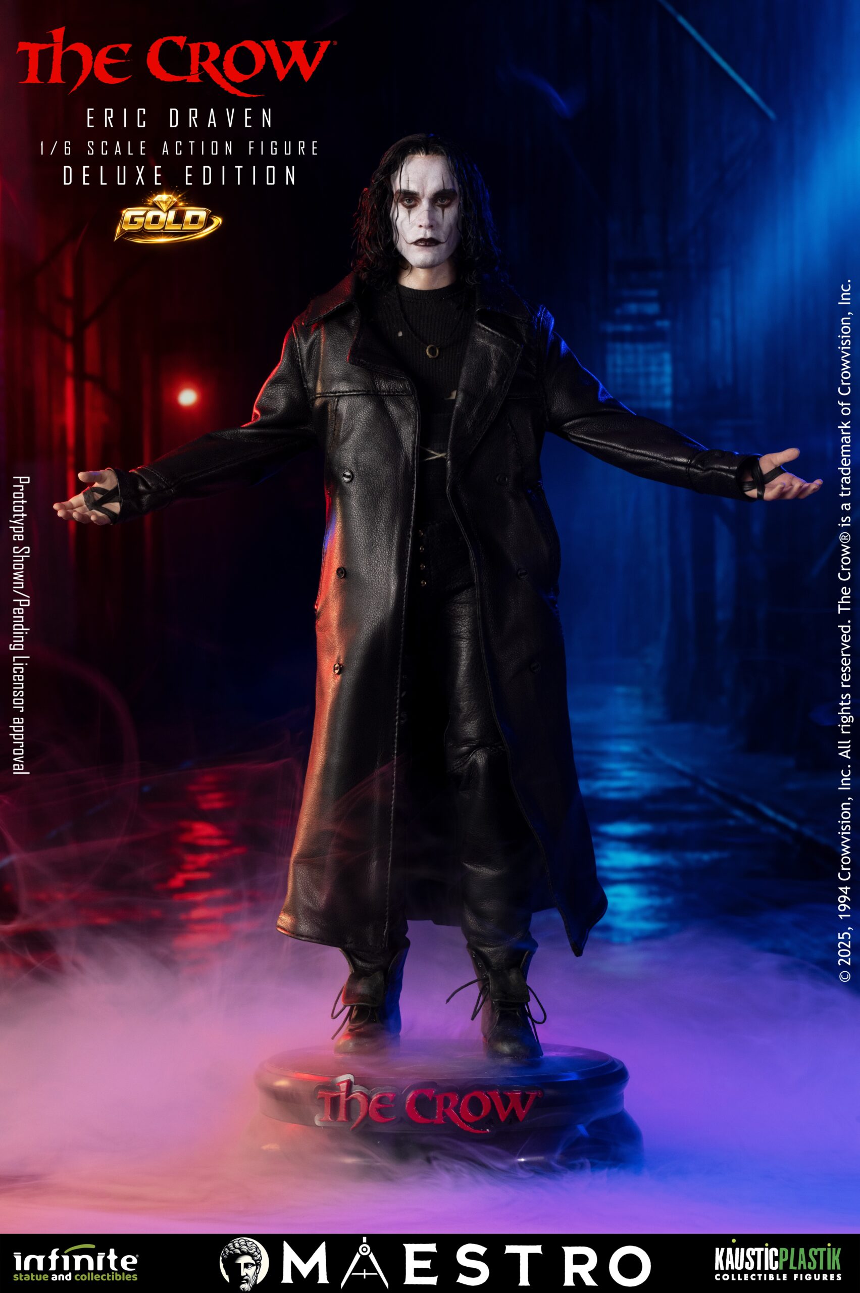 Infinite Statues The Crow - Eric Draven 1/6 Scale Action Figure Deluxe Gold Edition