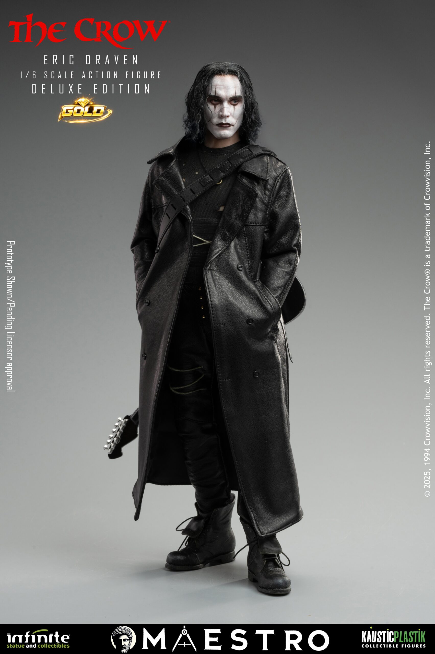 Infinite Statues The Crow - Eric Draven 1/6 Scale Action Figure Deluxe Gold Edition