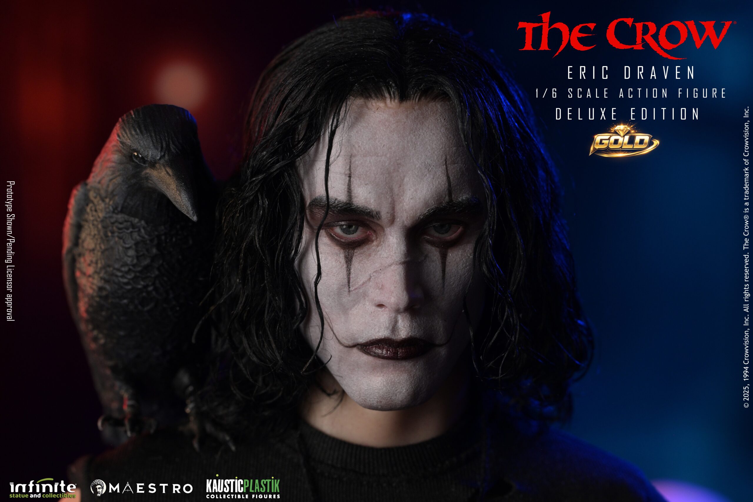 Infinite Statues The Crow - Eric Draven 1/6 Scale Action Figure Deluxe Gold Edition