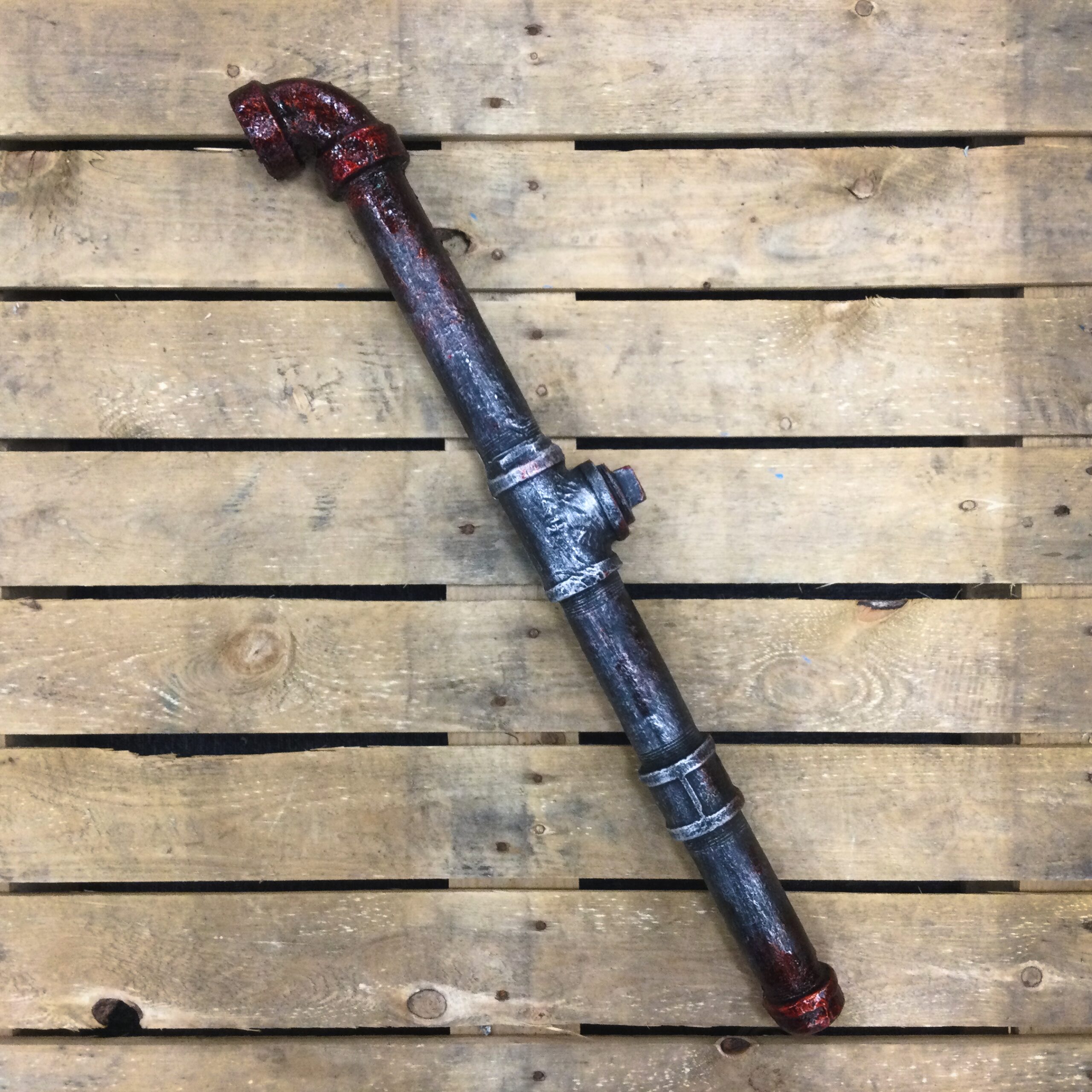 Long Metal Pipe Prop (Bloody)
