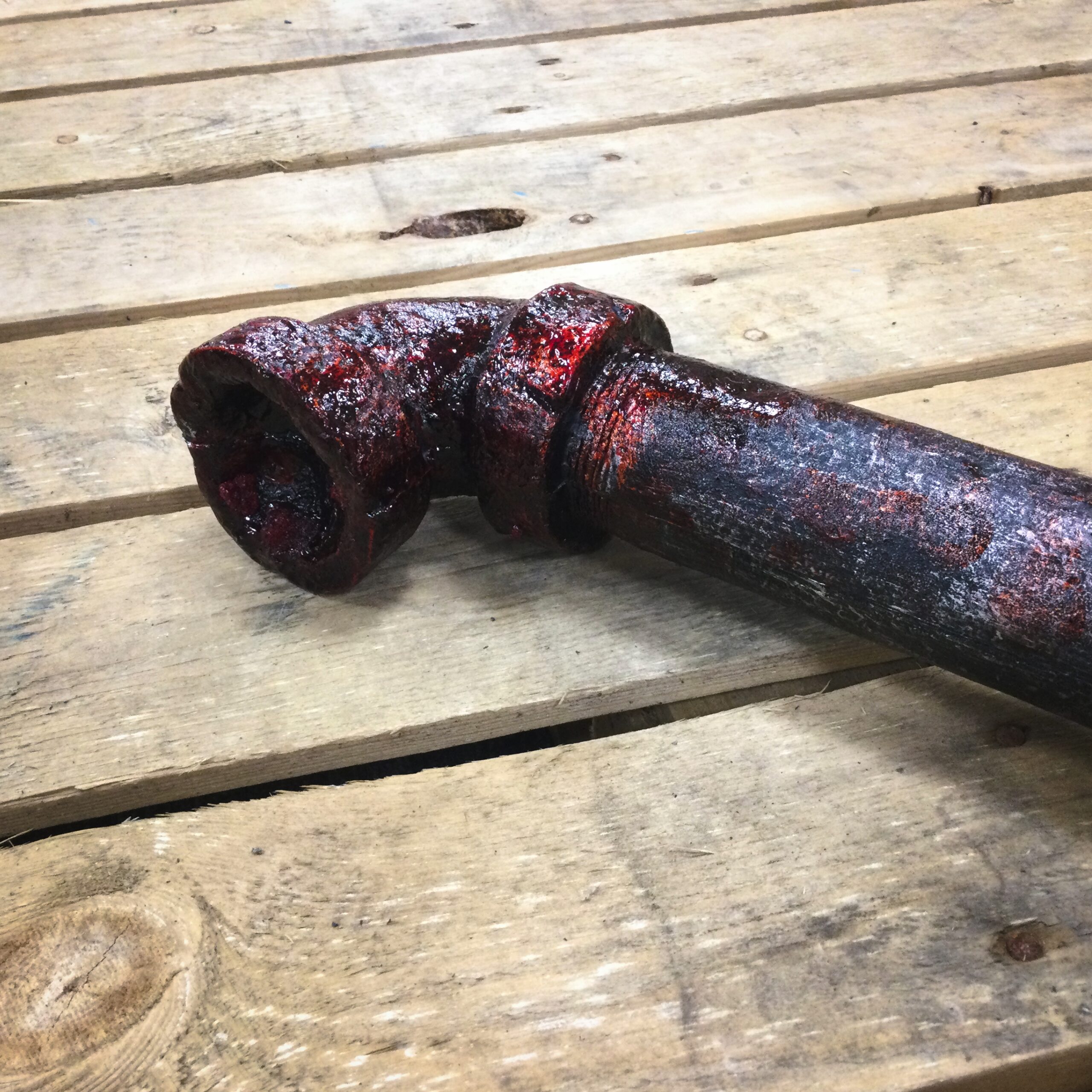 Long Metal Pipe Prop (Bloody)