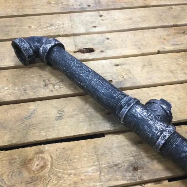 A PU foam replica metal pipe.