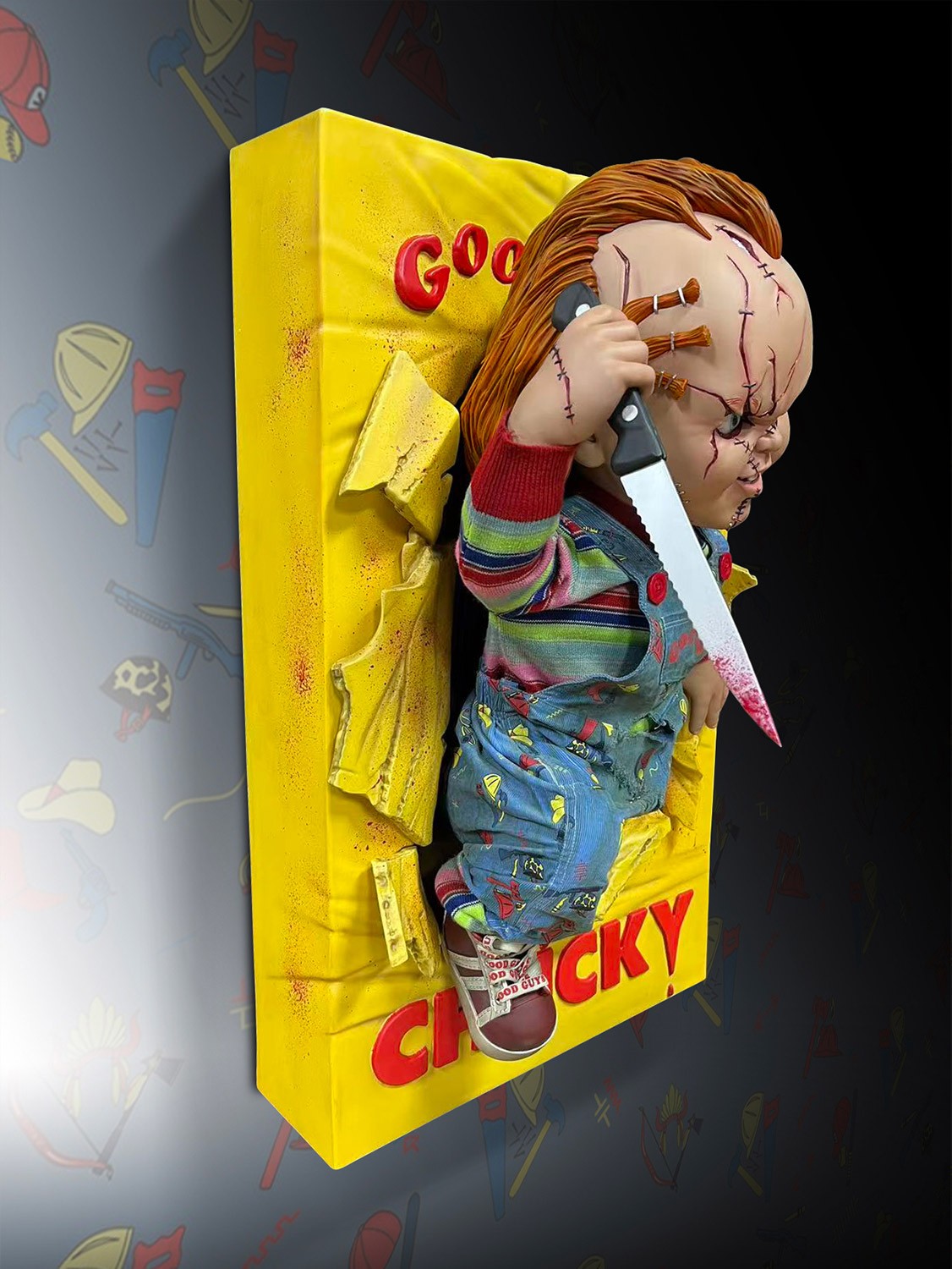 Hollywood Collectibles Bride of Chucky - Chucky Half Size Wall Sculpture