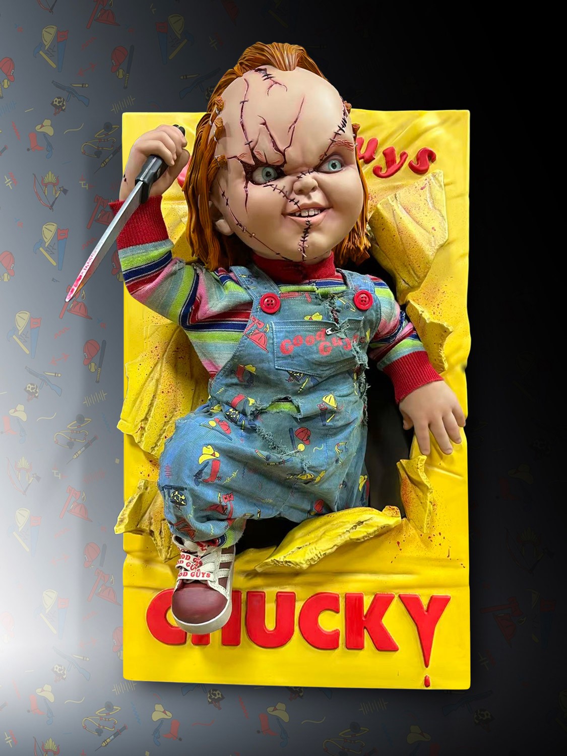 Hollywood Collectibles Bride of Chucky - Chucky Half Size Wall Sculpture