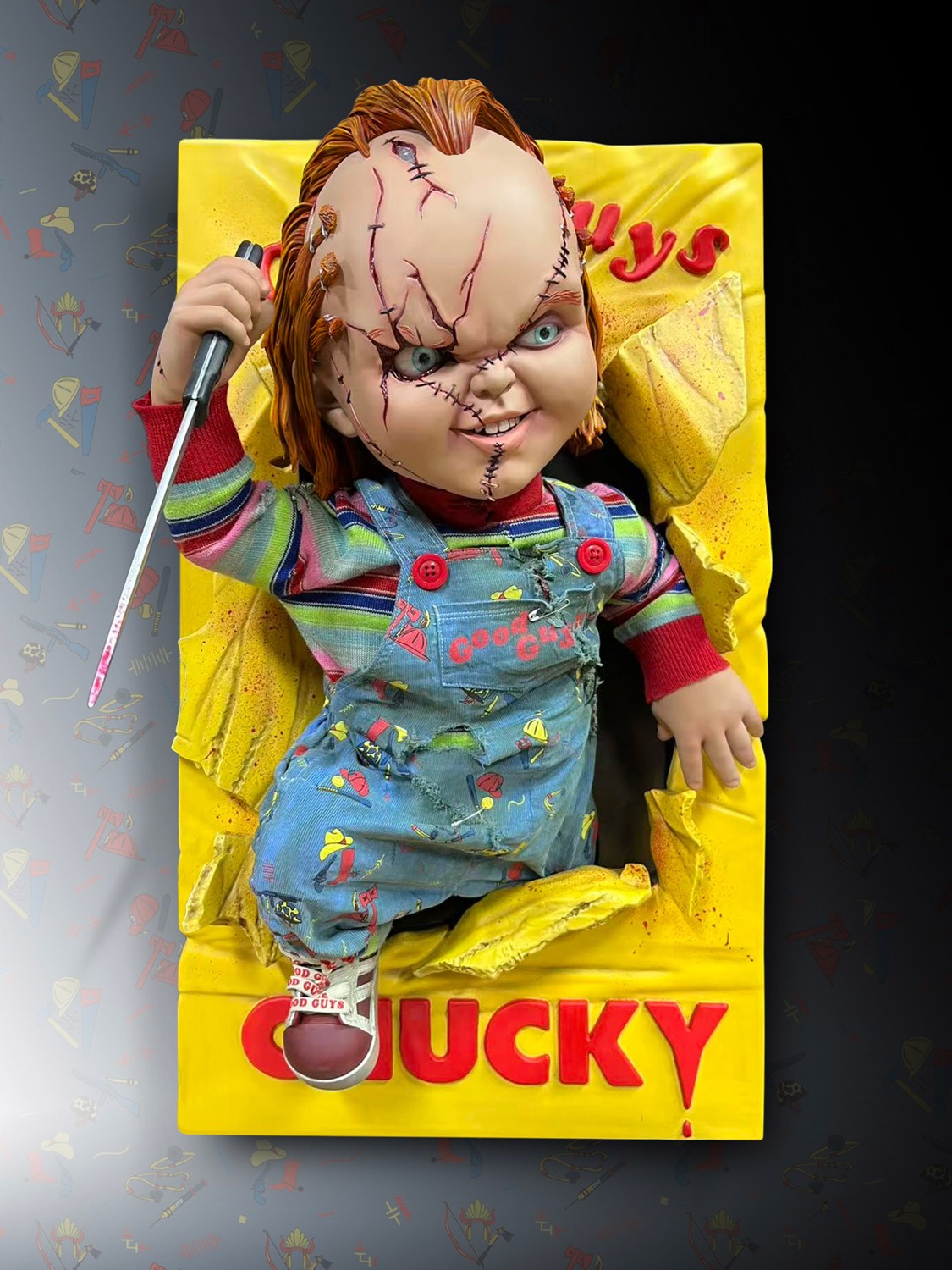 Hollywood Collectibles Bride of Chucky - Chucky Half Size Wall Sculpture