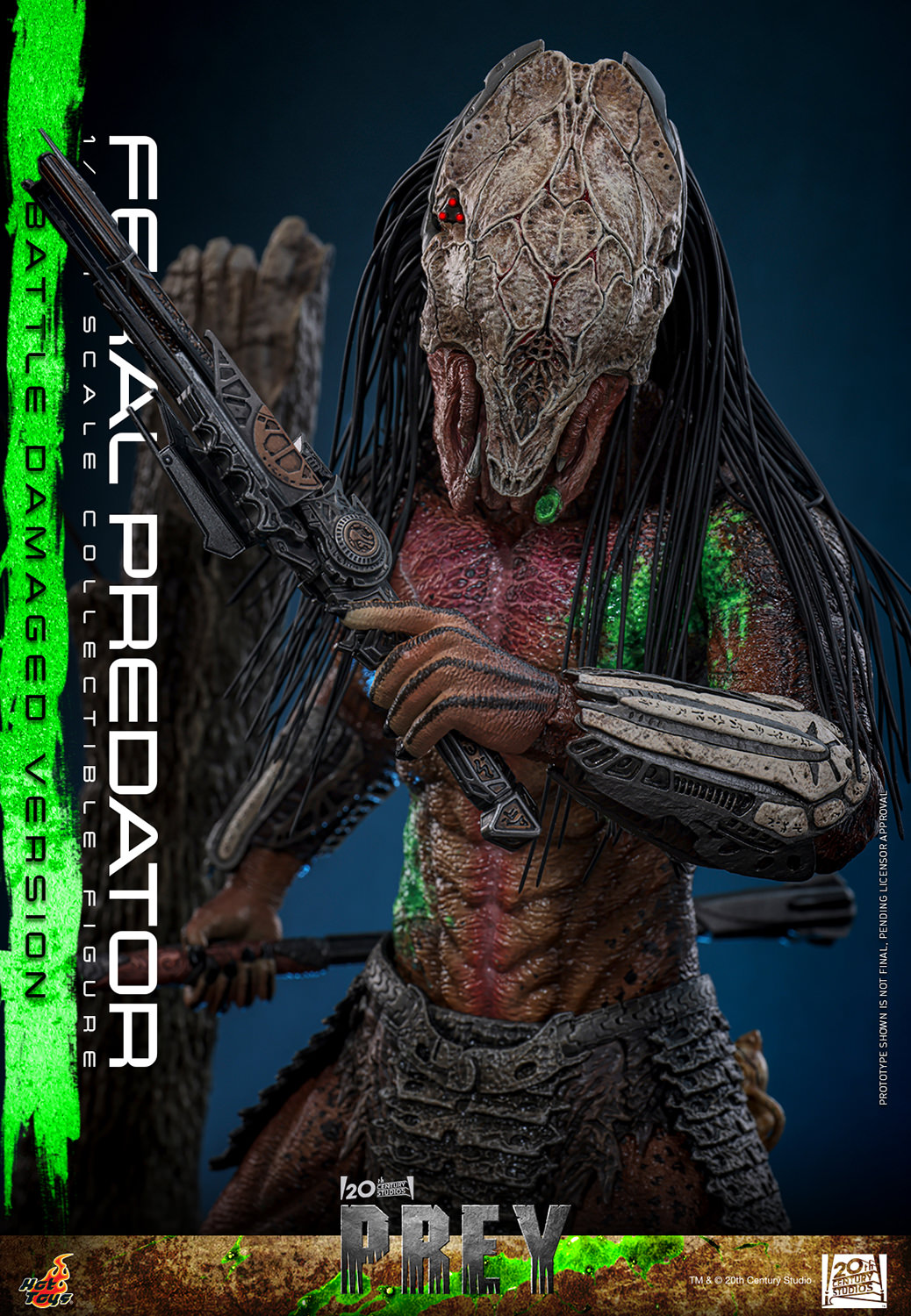 Hot Toys Prey - Feral Predator (Battle Damaged) 1/6 Scale Action Figure