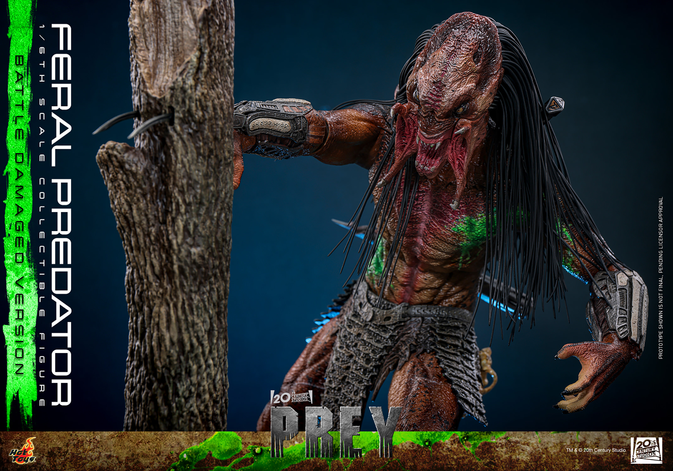 Hot Toys Prey - Feral Predator (Battle Damaged) 1/6 Scale Action Figure