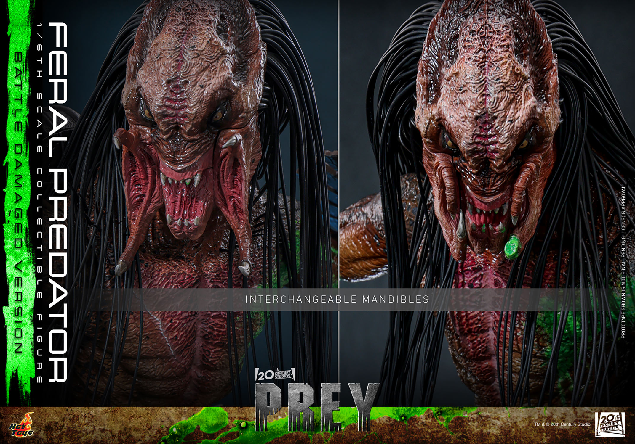 Hot Toys Prey - Feral Predator (Battle Damaged) 1/6 Scale Action Figure