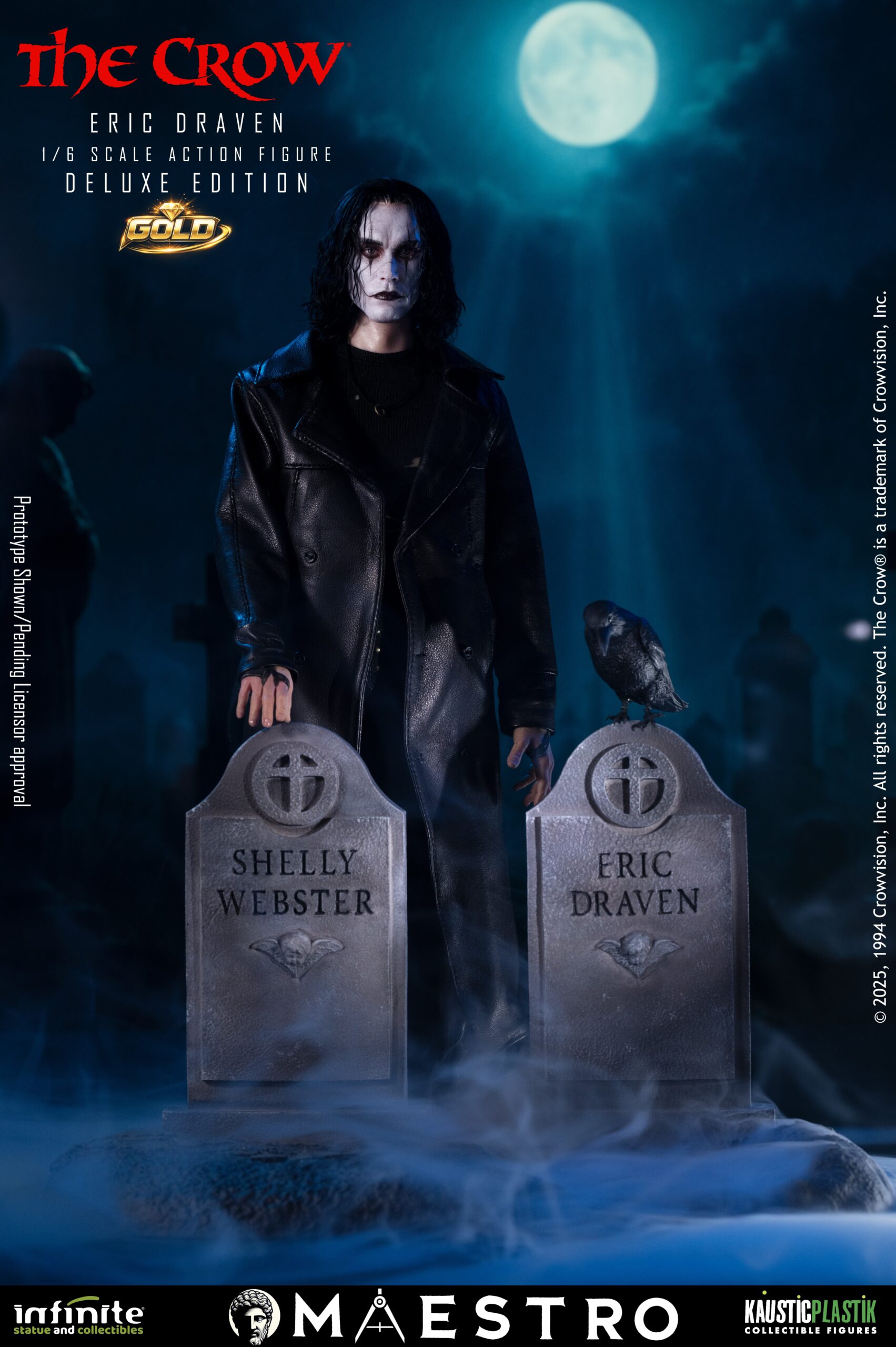 Infinite Statues The Crow - Eric Draven 1/6 Scale Action Figure Deluxe Gold Edition