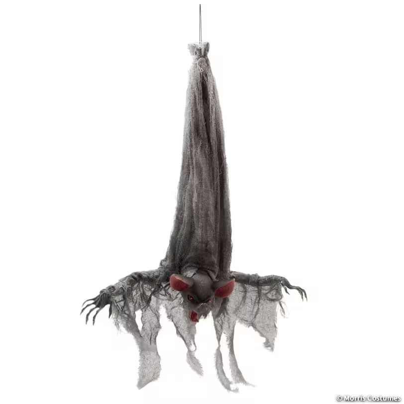 3ft Animated Hanging Light-Up Bat Decoration