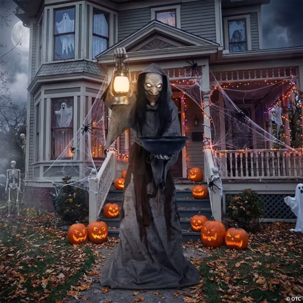5,5 pieds Mildred l'animatronique maléfique d'Halloween