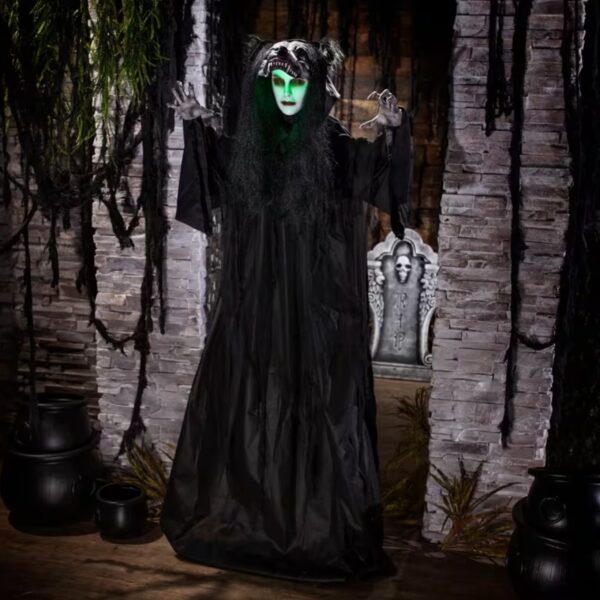67" Animated Wolf Lady Animatronic