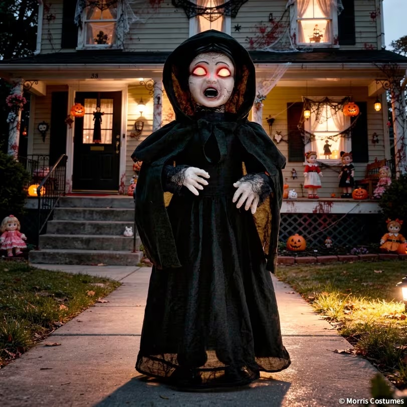 5ft Haunted Doll Halloween Animatronic