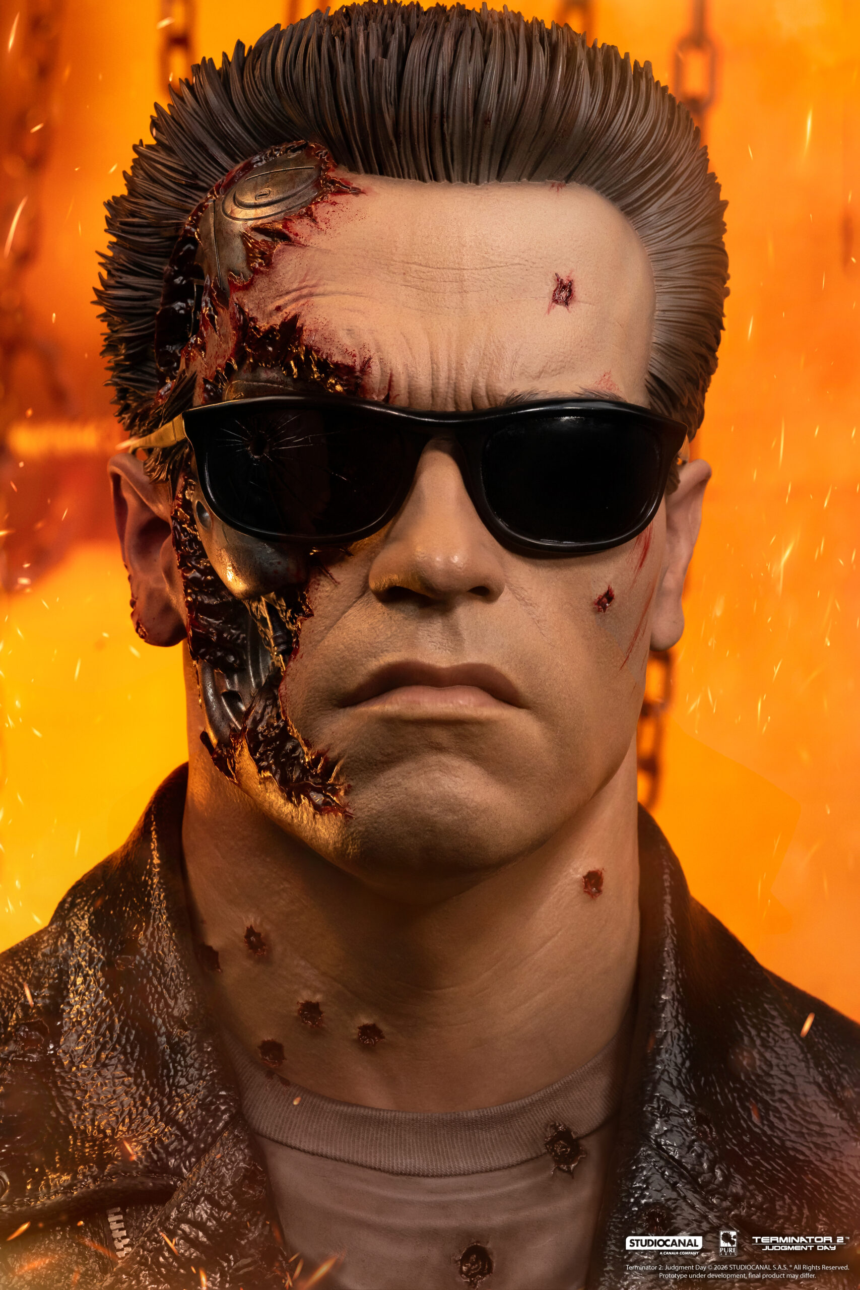 PureArts - Terminator 2 T-800 Battle Damaged Art Mask
