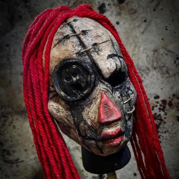 Kürbisfruchtfleisch - Zerlumpte Puppen-Latexmaske