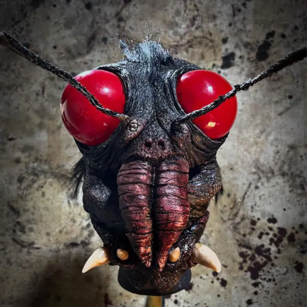 Kürbisfleisch - Fliegen-Latex-Maske Halloween