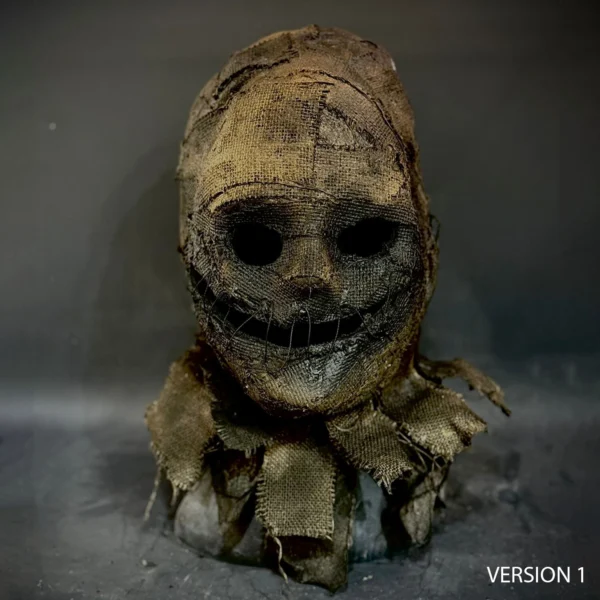 Strohhut-Grinsegesicht-Vogelscheuchenmaske