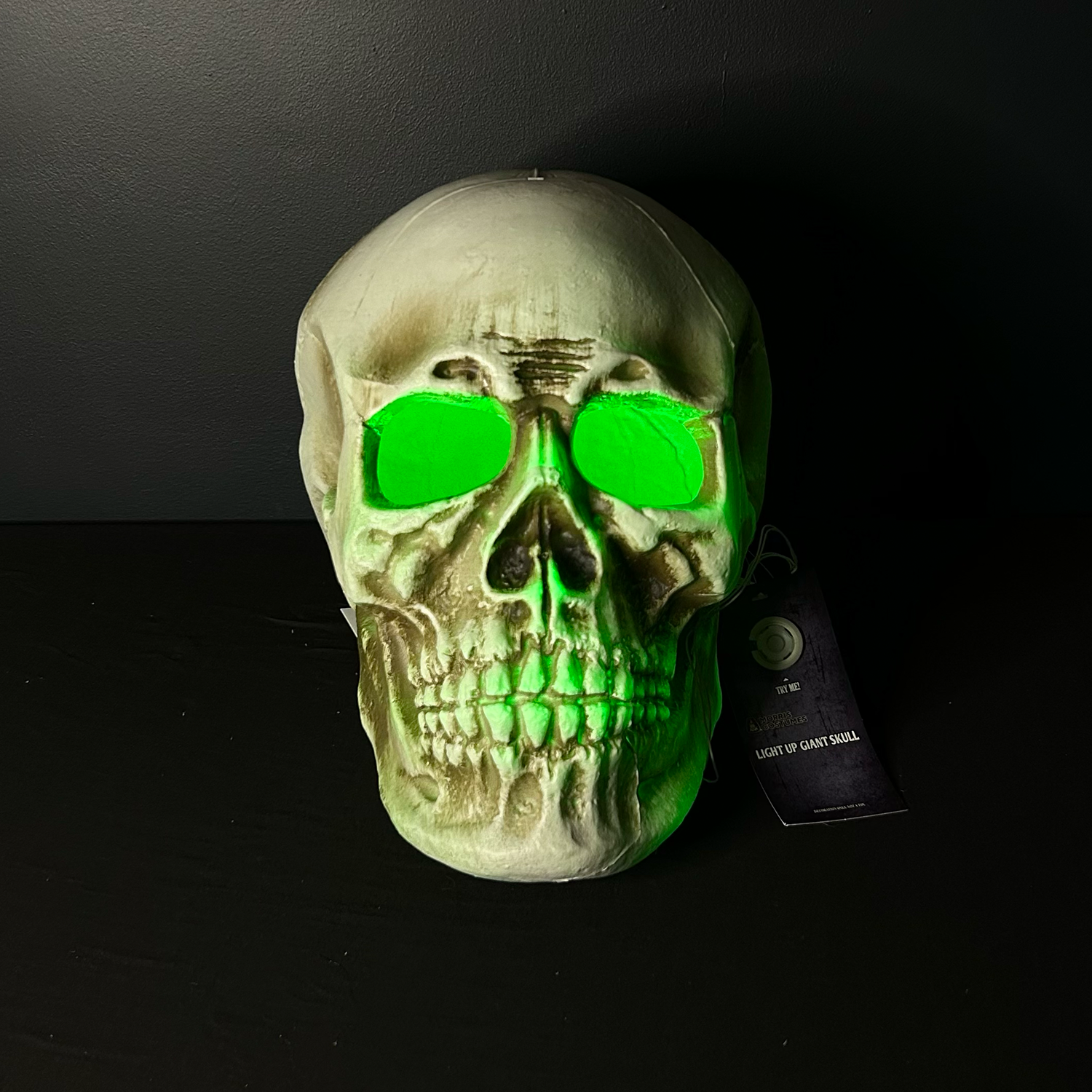Giant Light-Up Skull Halloween Decoration