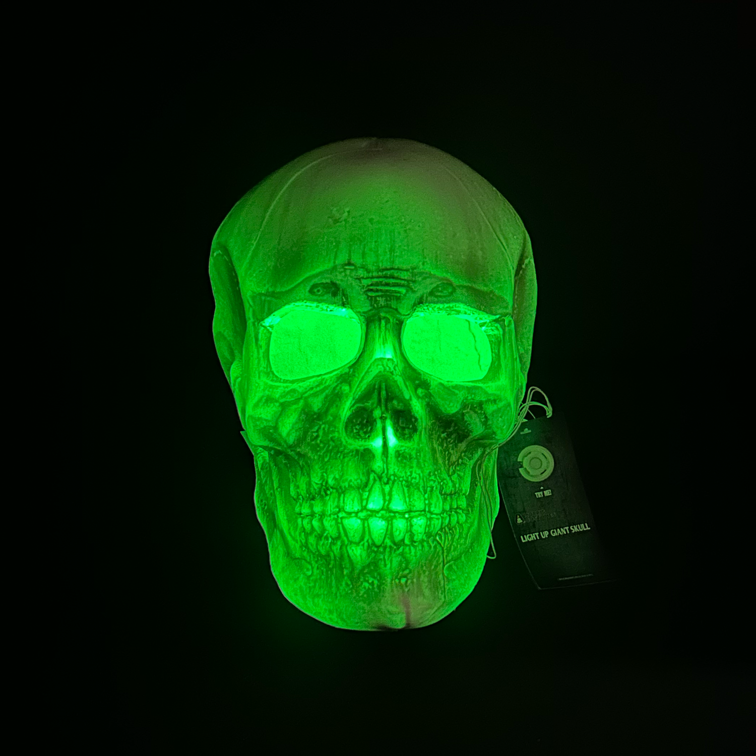 Giant Light-Up Skull Halloween Decoration