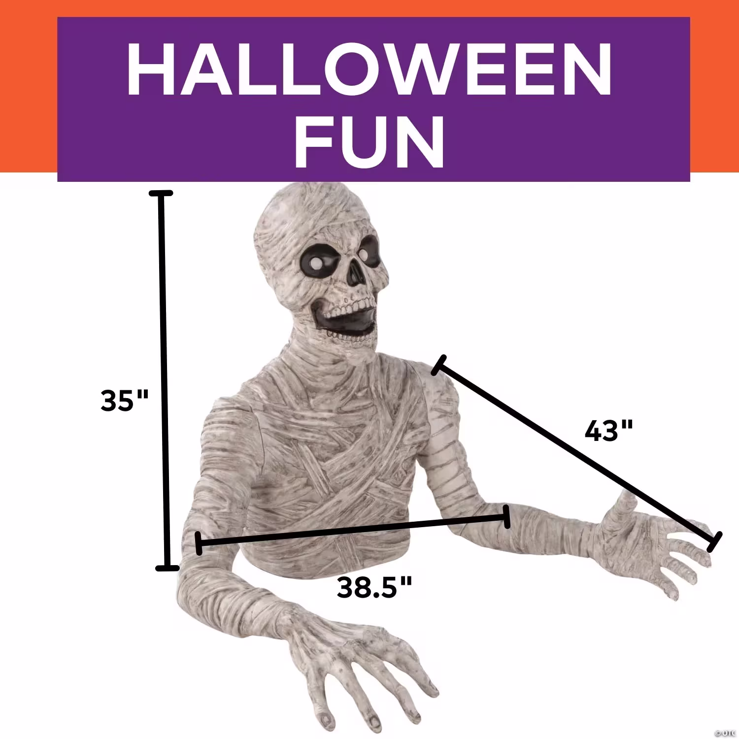 3ft Large Mummy Groundbreaker Halloween Decoration