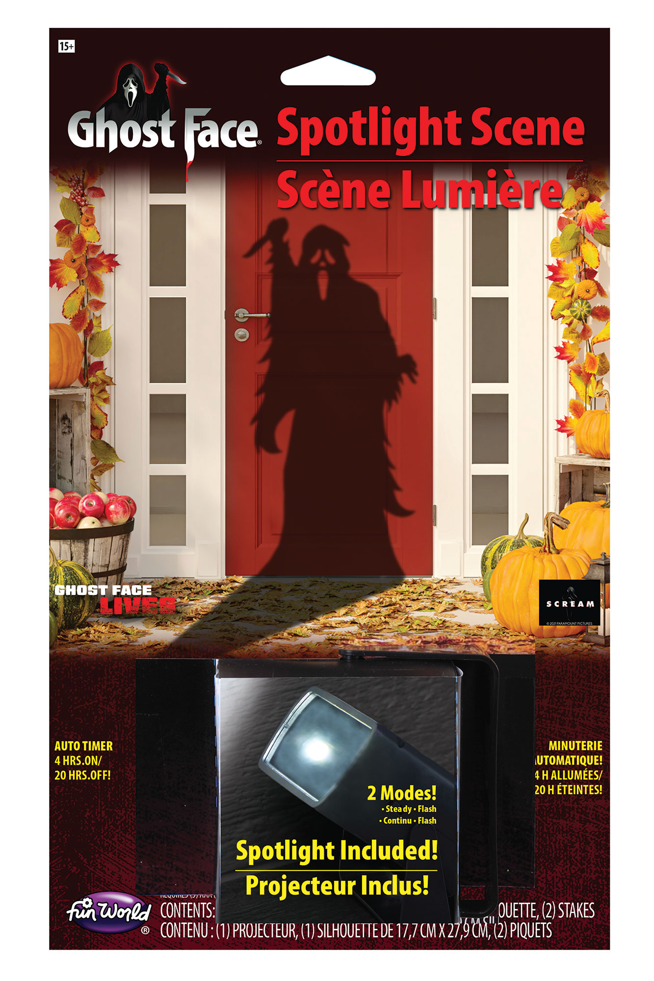 LED Spotlight With Halloween Silhouette