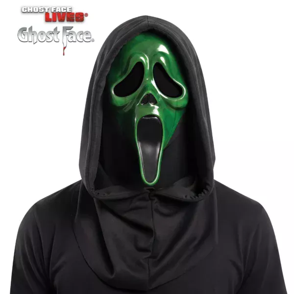 Ghost Face Green Blacklight Mask