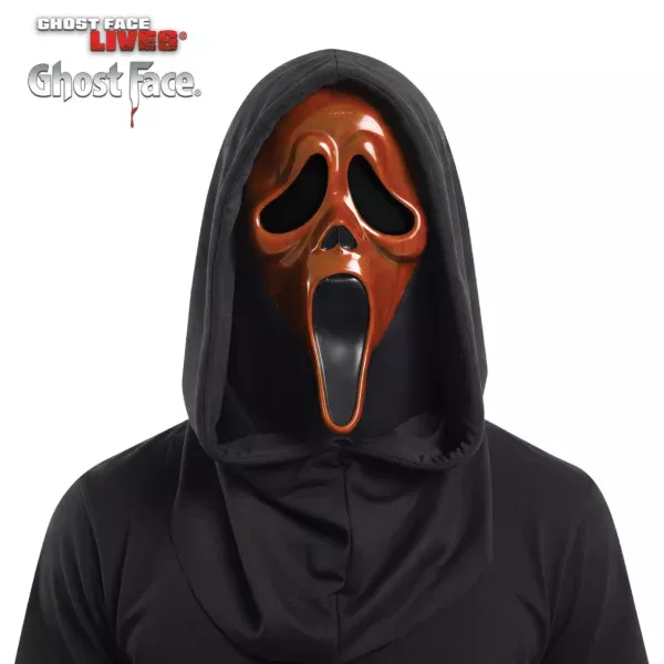 Ghost Face Orange Blacklight Mask