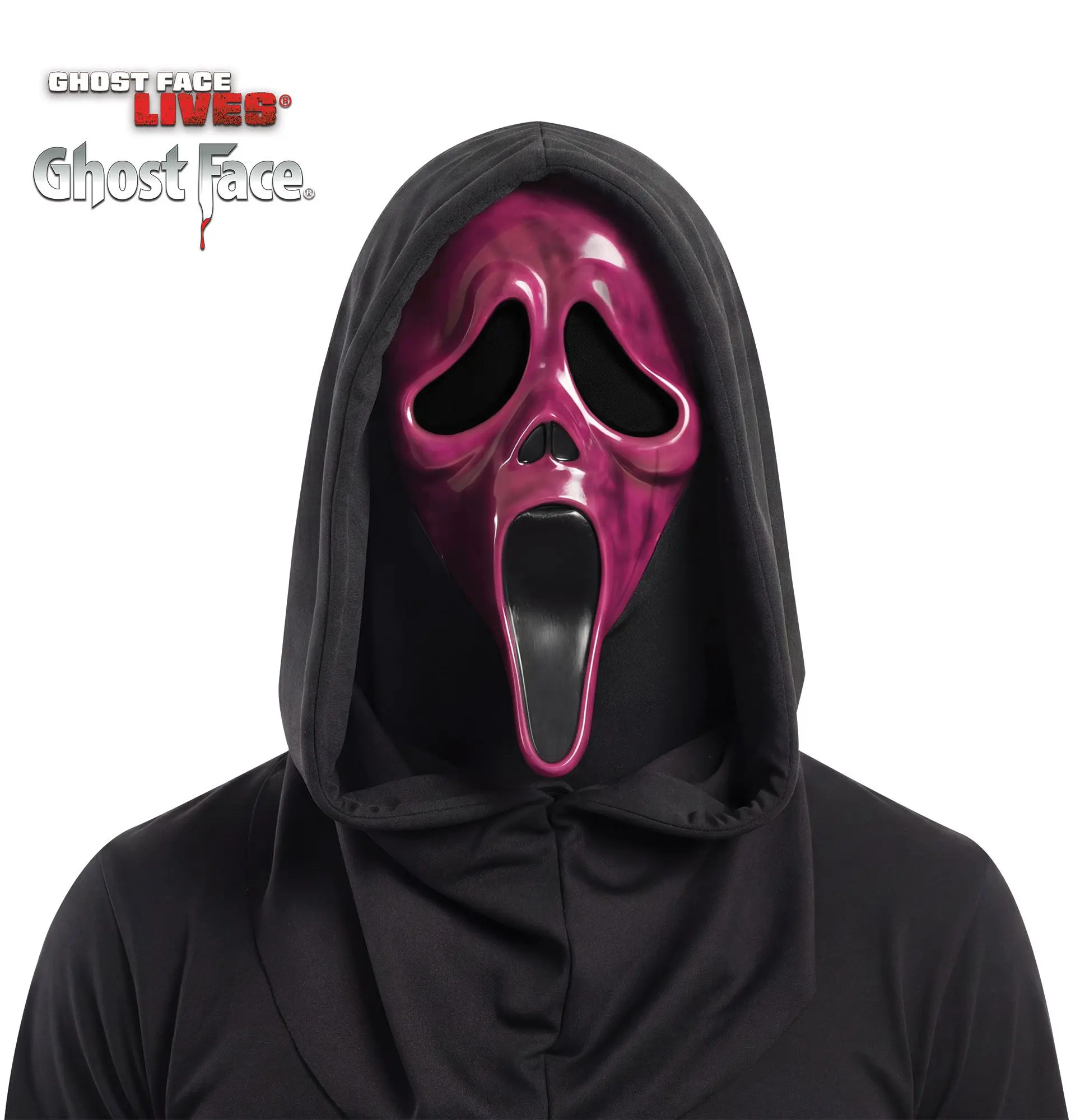 Ghost Face Pink Blacklight Mask