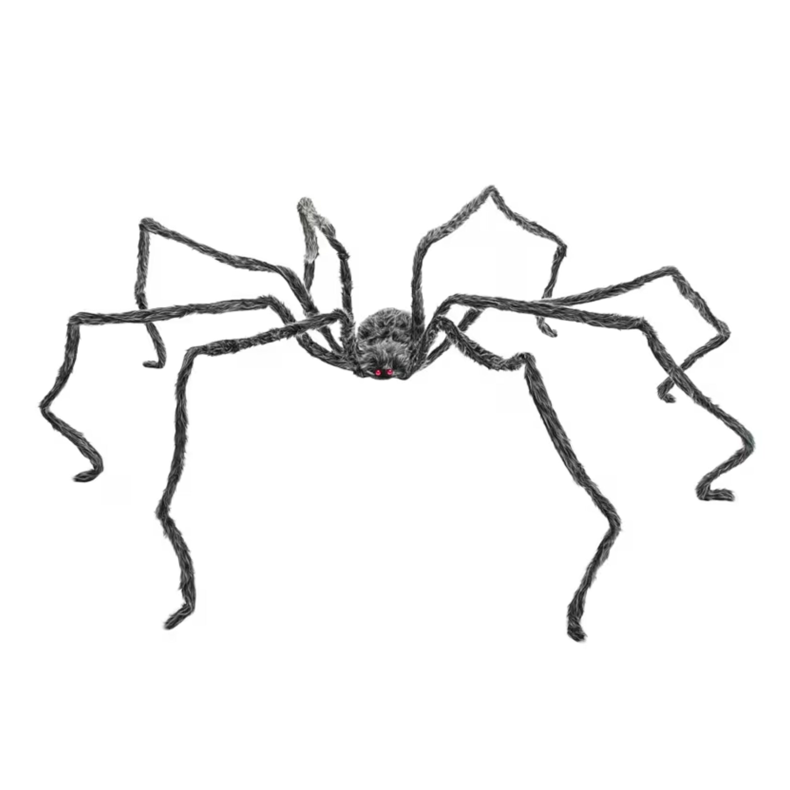 12ft Giant Poseable Furry Black Spider Halloween Decoration