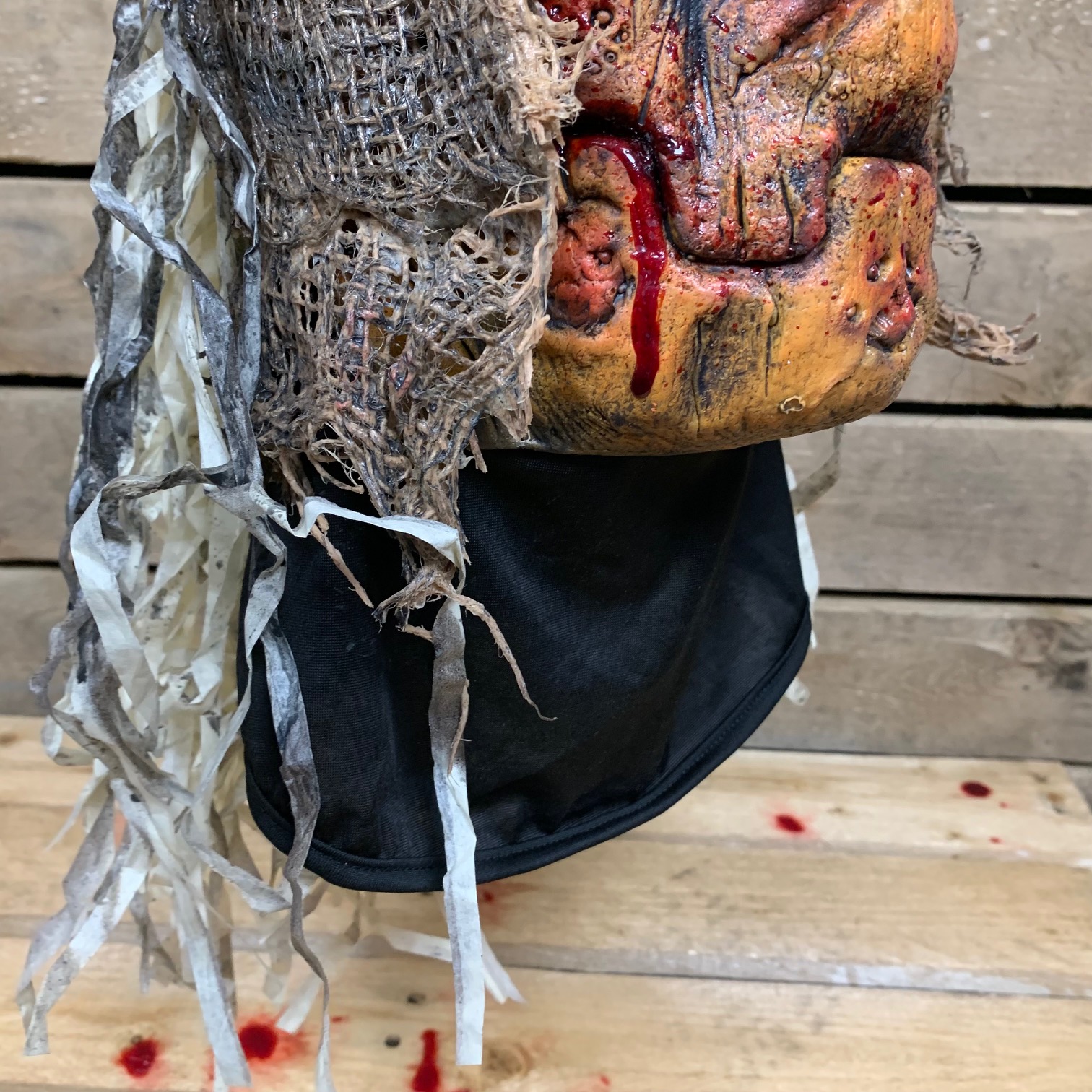 Stingy Jack Face Mask with Burlap