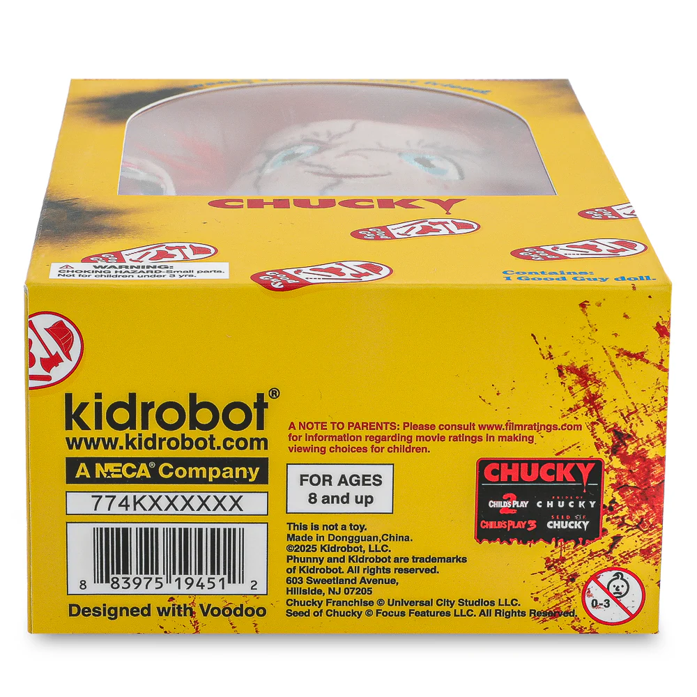 Kidrobot Bride Of Chucky - Evil Chucky (Standing In Box Packaging) Phunny Plush