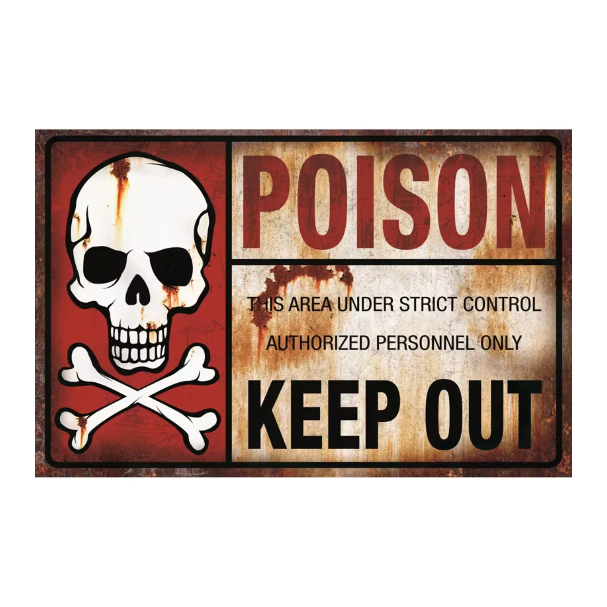 Metaltt-Gift-Schild Halloween-Dekoration