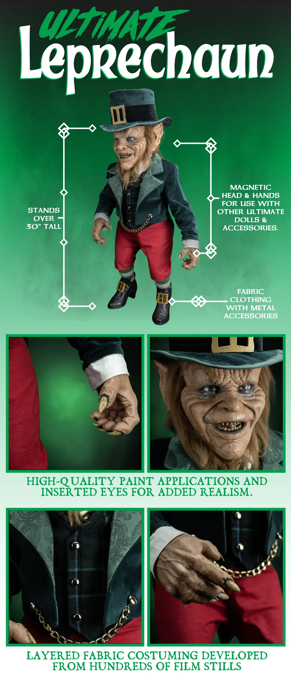 Leprechaun - Ultimate Leprechaun Premium Scale Doll (Kickstarter Version)