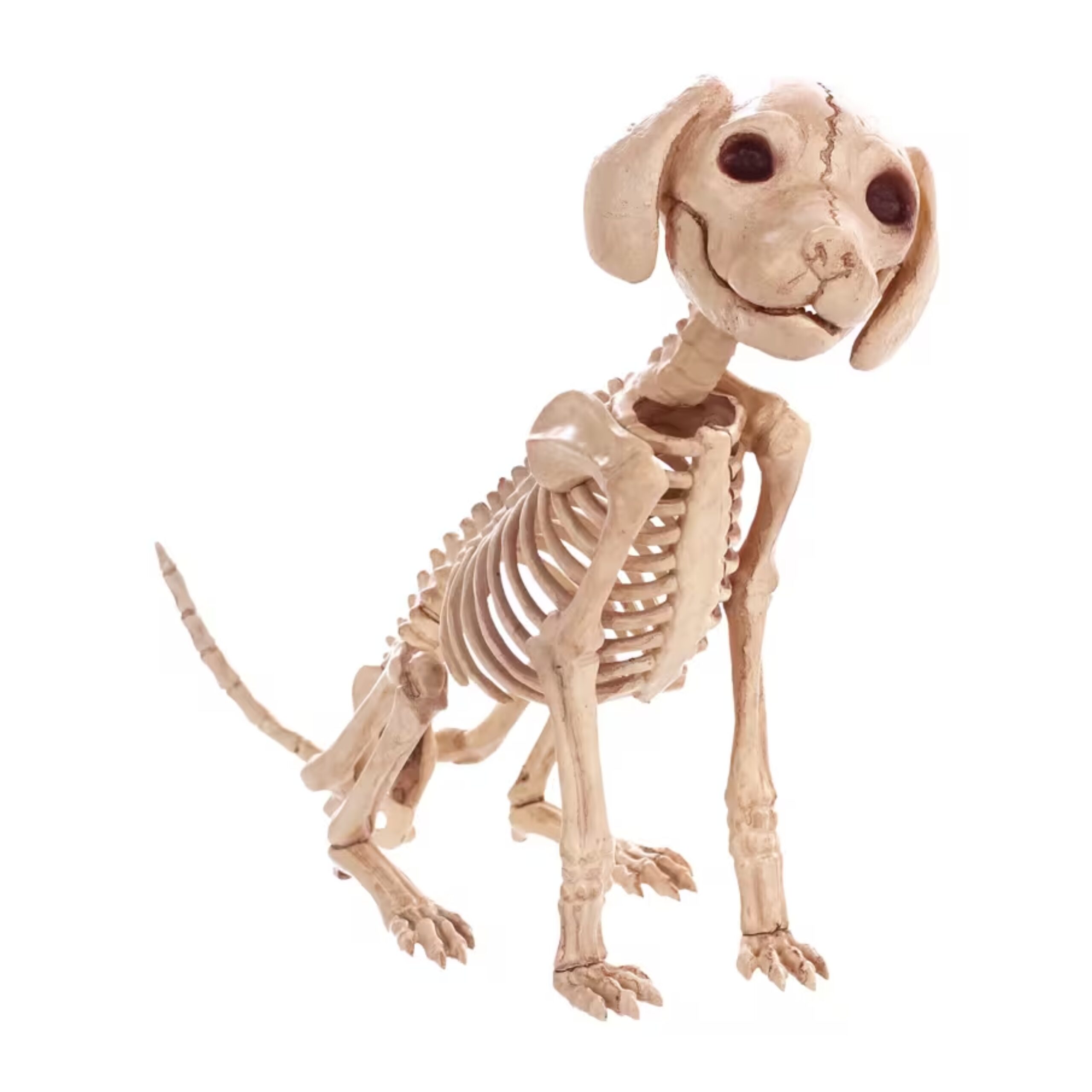 Skelebones Sitting Puppy Halloween Decoration