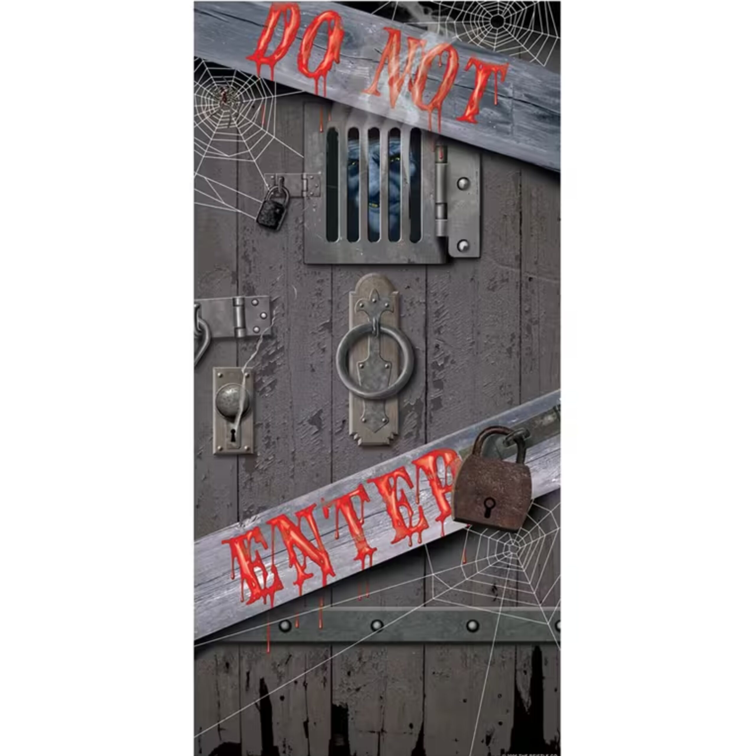 Spooky Door Cover - Do not Enter Halloween Decoration