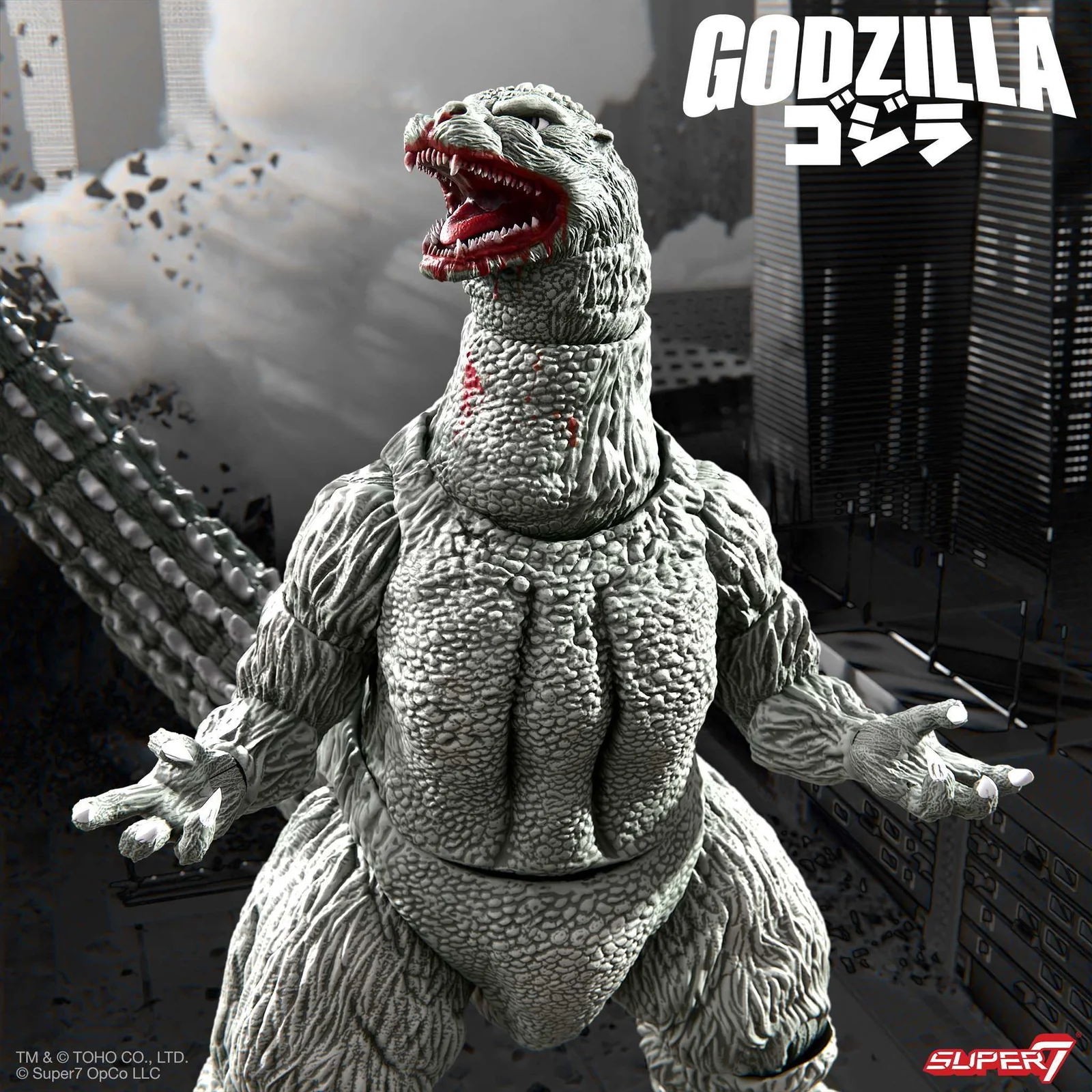 Super7 TOHO ULTIMATES! Godzilla 1989 - Greyscale Comic Book Version Action Figure