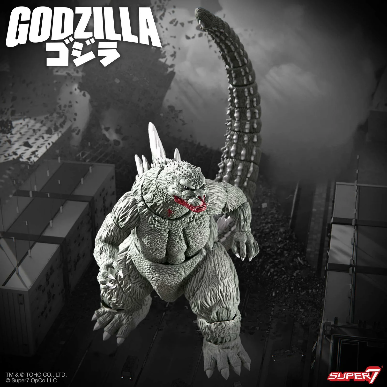 Super7 TOHO ULTIMATES! Godzilla 1989 - Greyscale Comic Book Version Action Figure