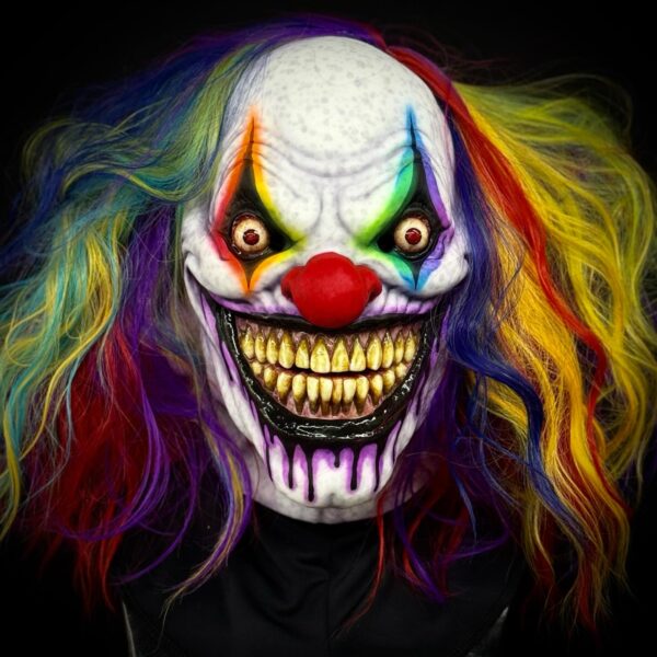 Carnival Clown Silicone Mask - Rainbow