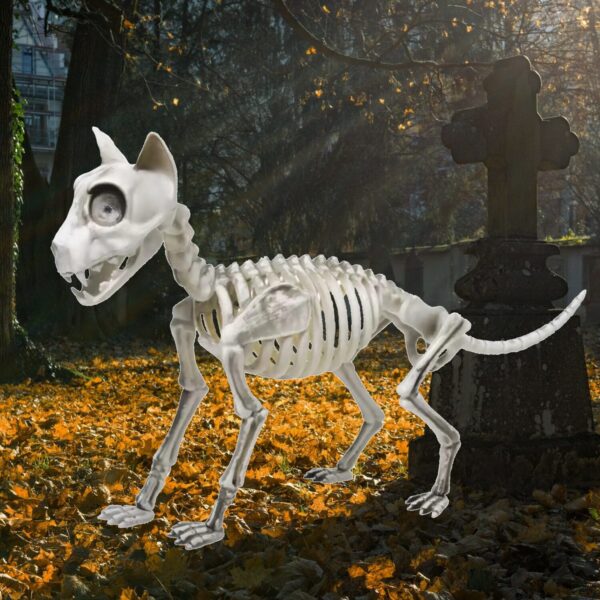 Skeleton Cat Halloween Decoration