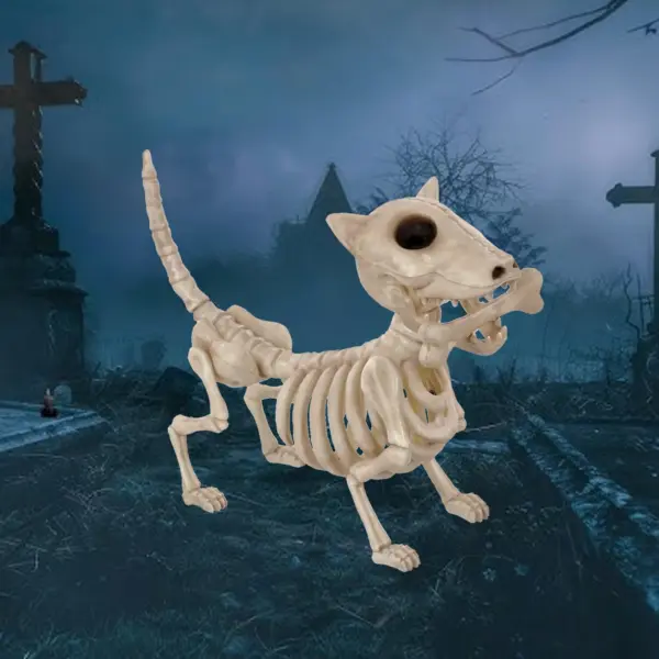 11" Skeletthund Digger Halloween-Dekoration
