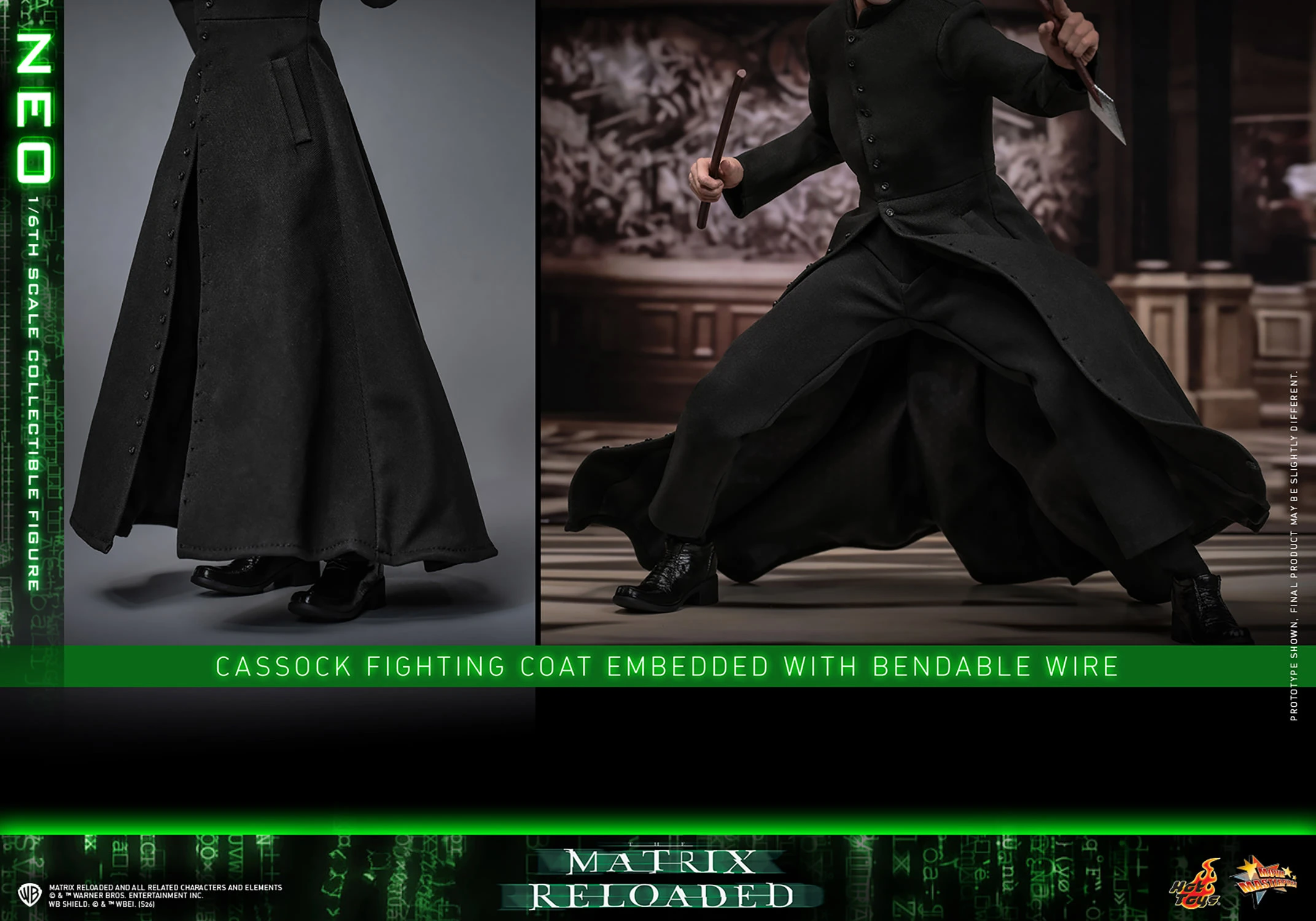 Hot Toys The Matrix Reloaded - Neo 1/6 Scale Action Figure