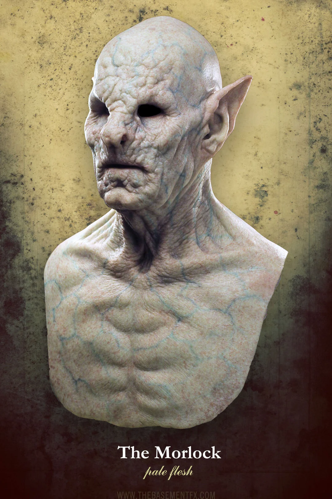 The Morlok Silicone Vampire Mask - Pale Flesh