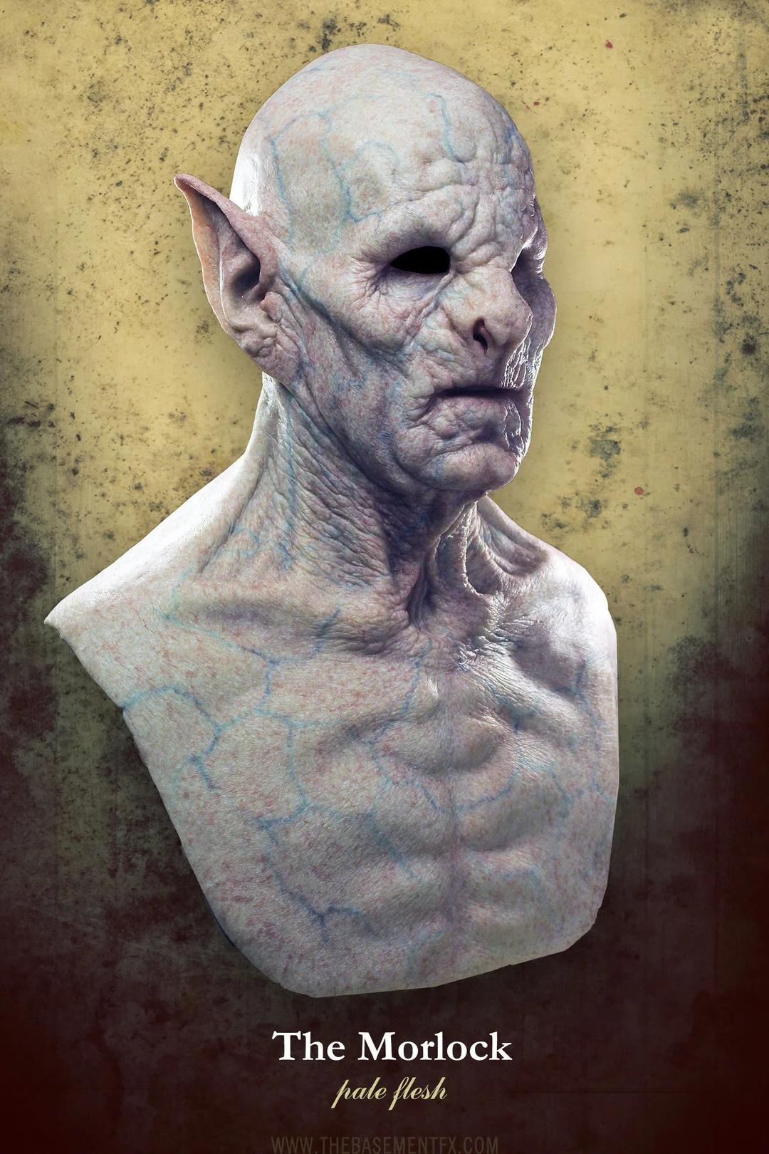 The Morlok Silicone Vampire Mask - Pale Flesh