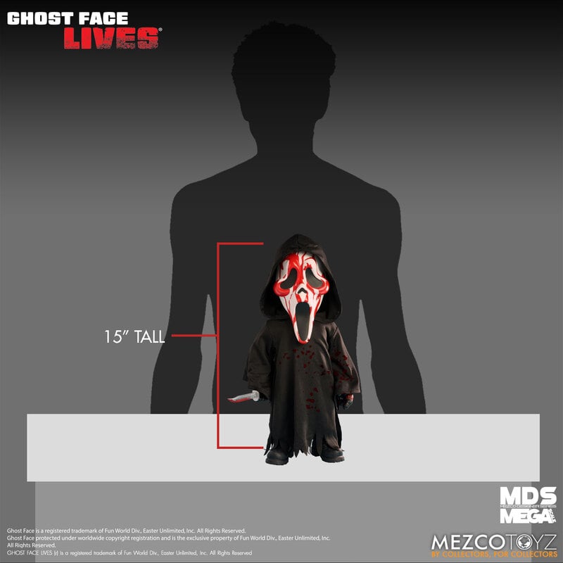 MEZCO MDS Ghost Face - Bloody Ghostface Mega Scale