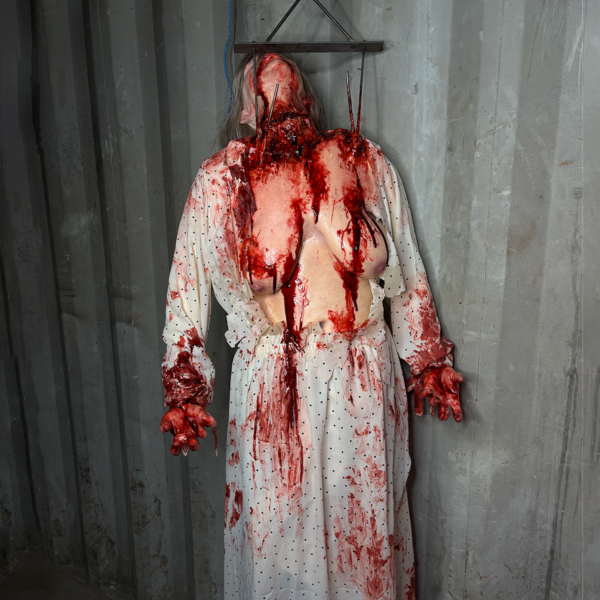 Life Size Body - Emma Hanging from Meat Hook
