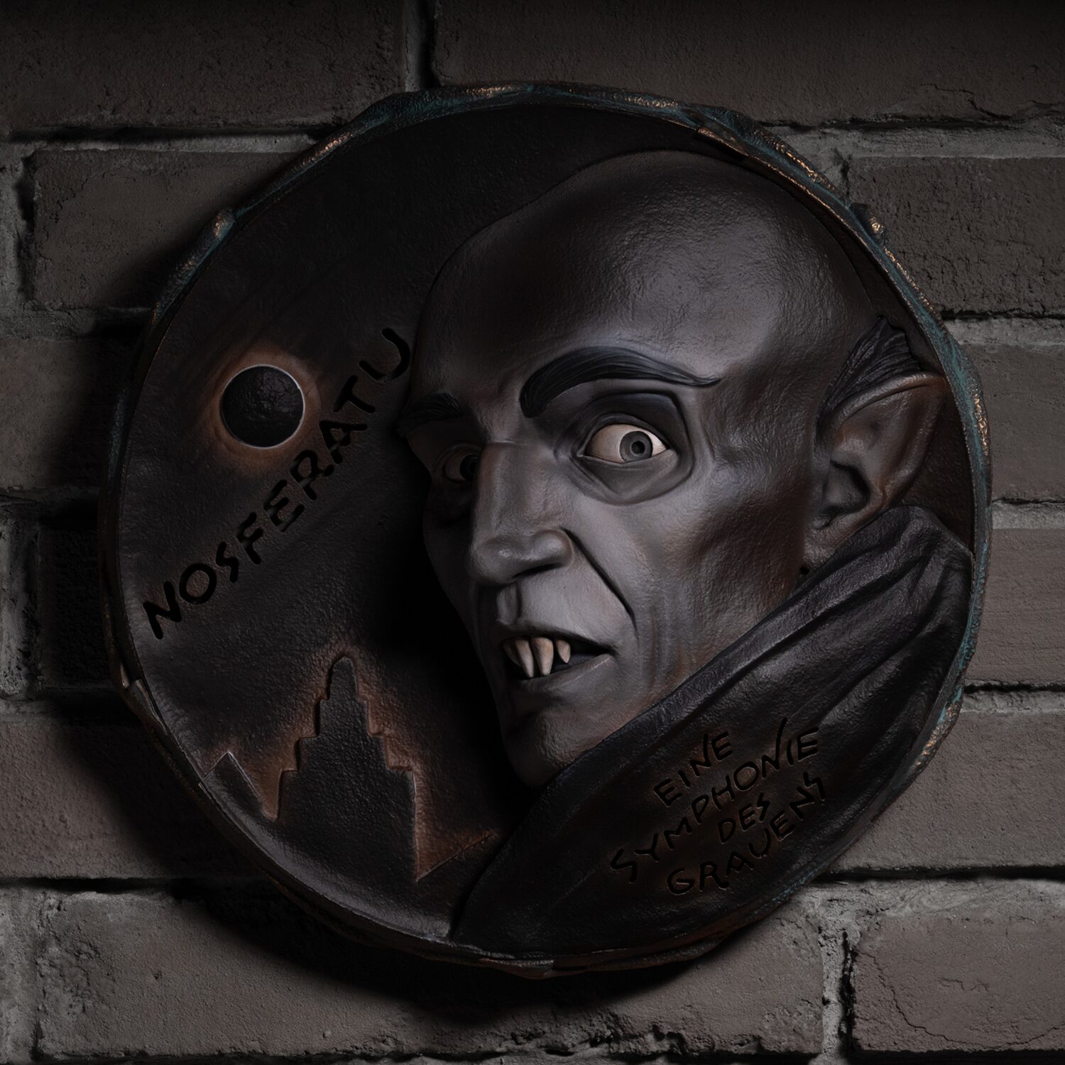 Infinite Statues Nosferatu - The Origin Of Nosferatu Albin Gray Edition Wall Plaque
