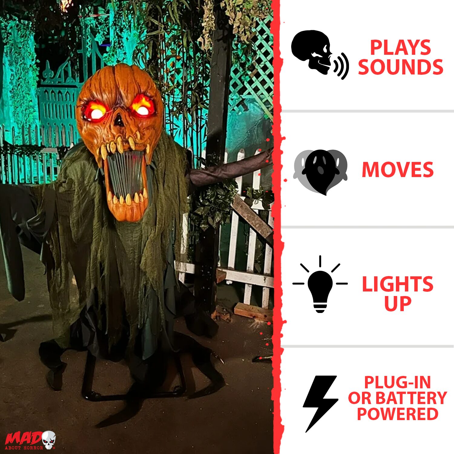 7.3ft Groundbreaking Jack Halloween Animatronic