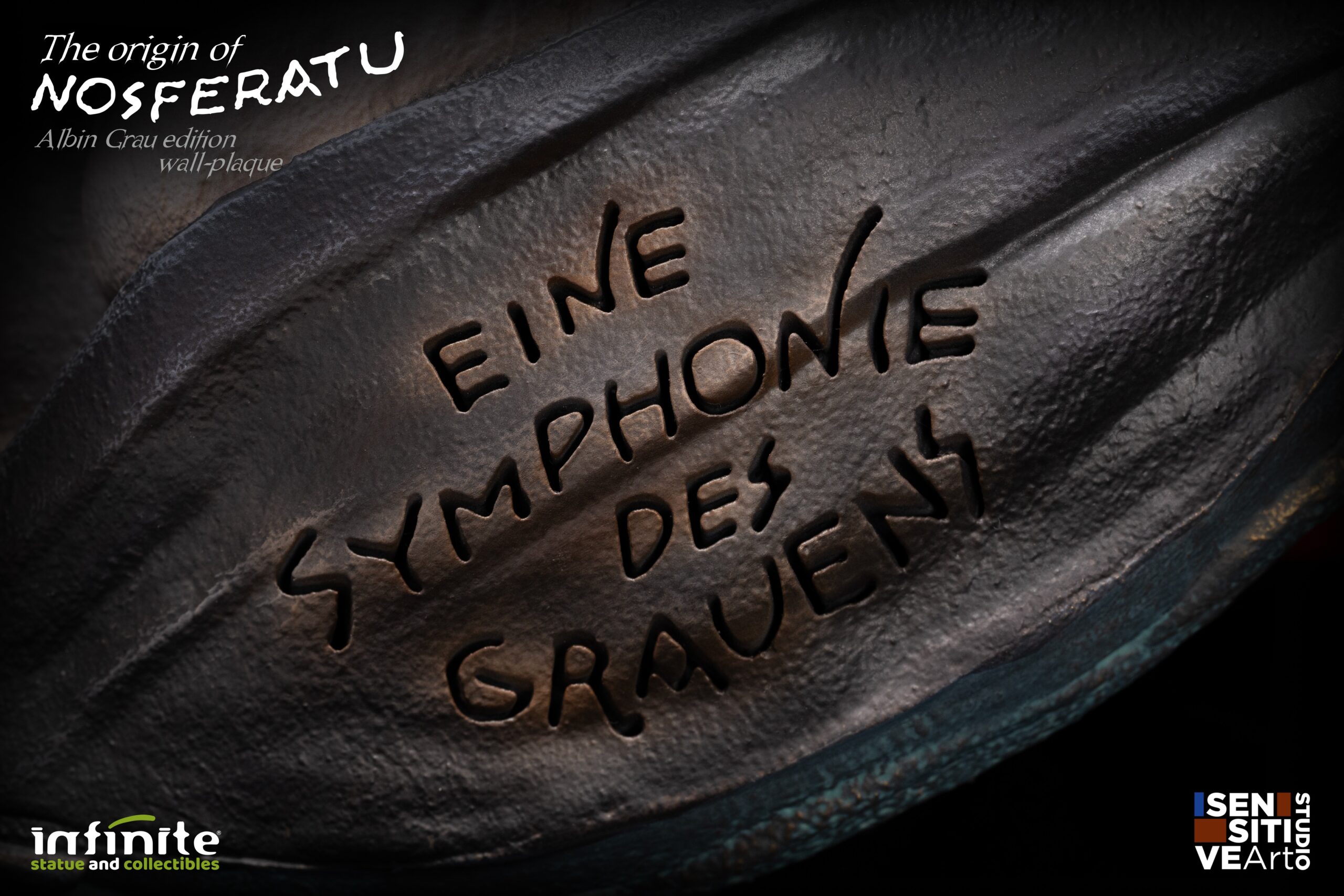 Infinite Statues Nosferatu - The Origin Of Nosferatu Albin Gray Edition Wall Plaque